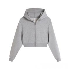 Loose Sports Cropped Zip-Up Hoodie 3 colors 29115034
