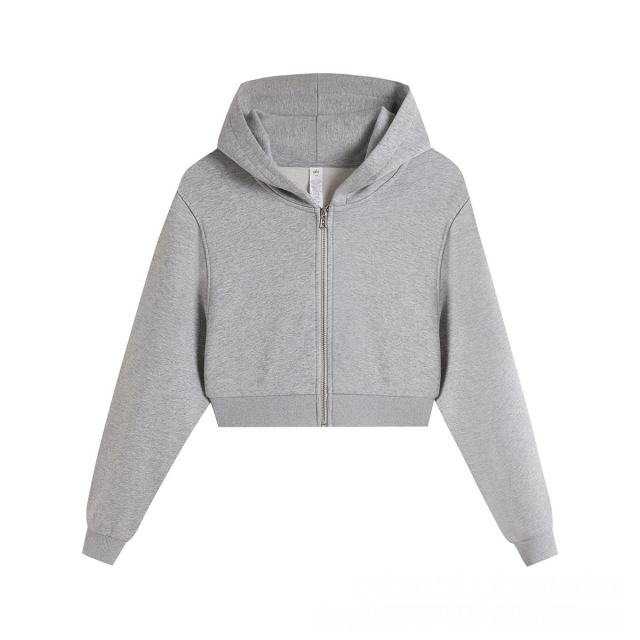 Loose Sports Cropped Zip-Up Hoodie 3 colors 29115034