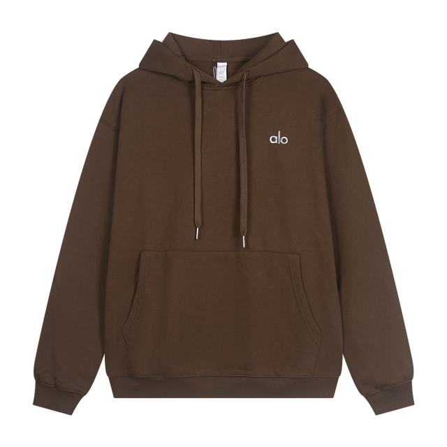 Metal Logo On Chest Solid Color Hoodie 5 colors 29115035