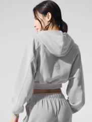 Loose Sports Cropped Zip-Up Hoodie 3 colors 29115034