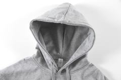 Metal Logo On Chest Solid Color Hoodie 5 colors 29115035