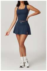 Tank Top A-Line One-Piece Tennis Skort Yoga Set 5 colors 29201418