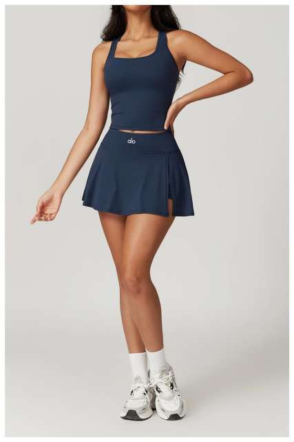 Tank Top A-Line One-Piece Tennis Skort Yoga Set 5 colors 29201418