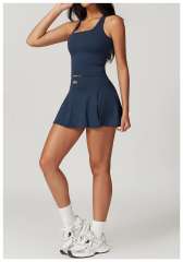 Tank Top A-Line One-Piece Tennis Skort Yoga Set 5 colors 29201418