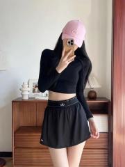 High Waist Inverted A-Line Yoga Anti-Chafing Skort 4 colors 29201415