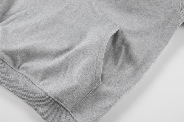 Metal Logo On Chest Solid Color Hoodie 5 colors 29115035