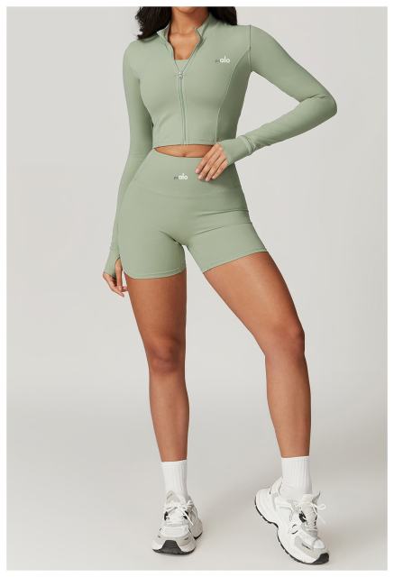 Seamless Naked Feel Shockproof High Waist Yoga Shorts 3-Piece Set 10 colors 29202627