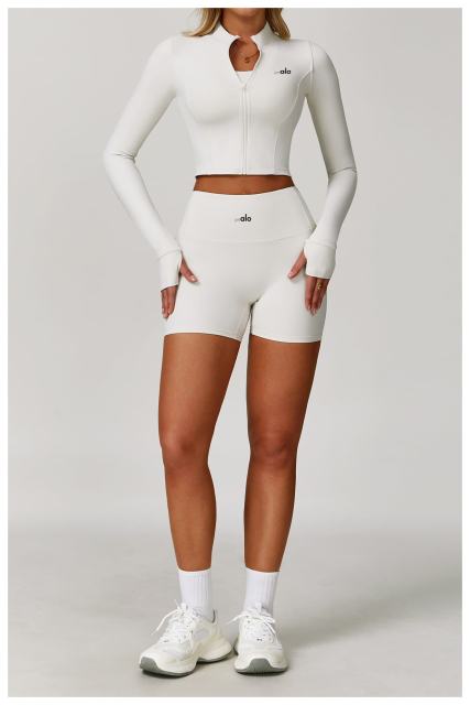 Seamless Naked Feel Shockproof High Waist Yoga Shorts 3-Piece Set 10 colors 29202627