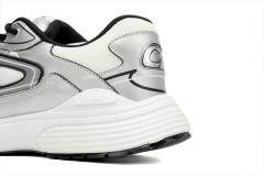 D White Mesh Silver-Tone Metallic Calfskin 3SN279ZYG-H869