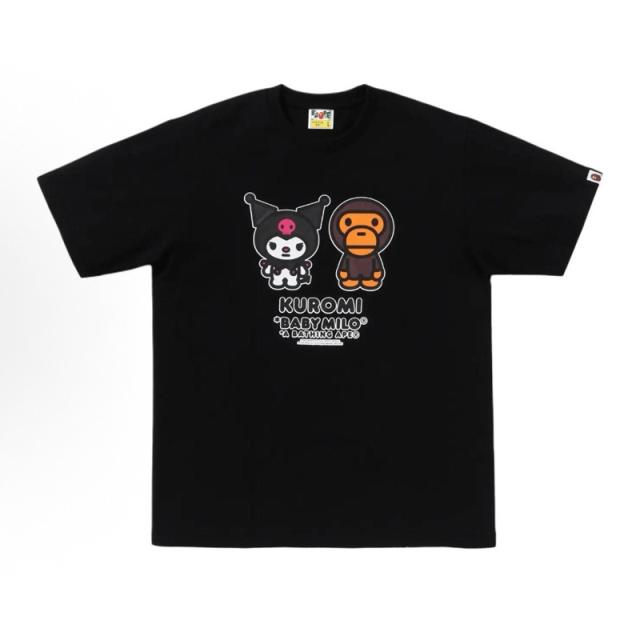 Bape T-Shirt Black White
