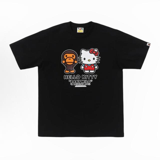 Bape Hello Kitty T-Shirt Black White