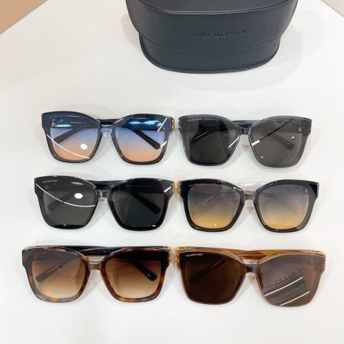 BLCG Gold BB Logo Oversized Square Black Sunglasses