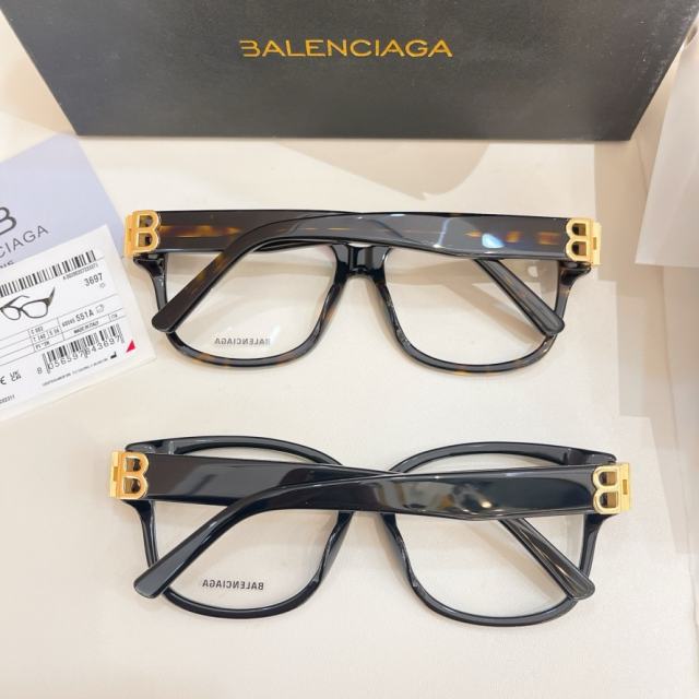 BLCG Gold BB Logo Black Square Optical Glasses