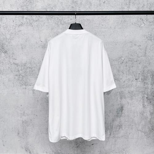 BLCG Blue Drip Paint Logo White Oversized Tee