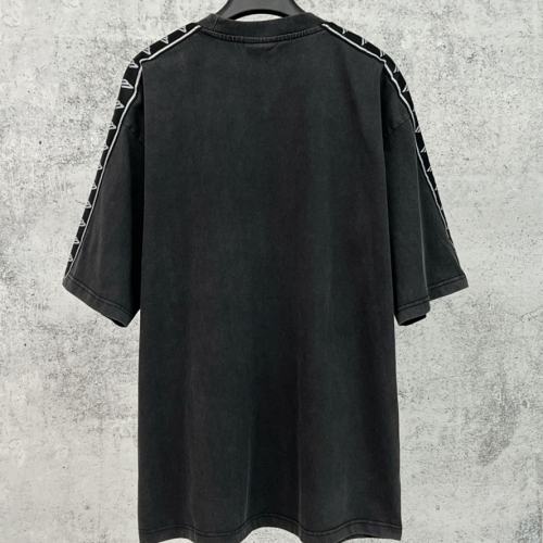 BLCG Shoulder Tape Strip Vintage Black Oversized Tee