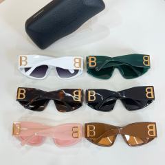 BLCG Gold BB Logo Black Cat Eye Sunglasses