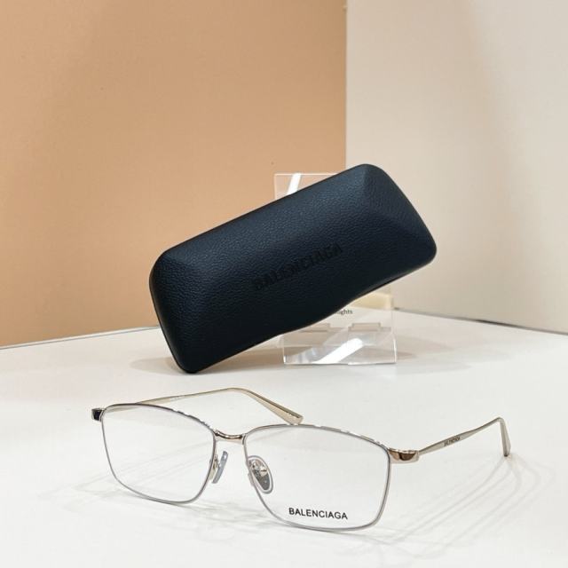 BLCG Thin Matte Black Metal Rectangular Eyeglasses