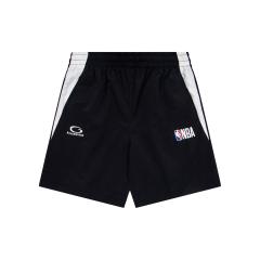 1:1 Quality BLCG x NBA Dual Logo White Side Stripe Nylon Sport Shorts