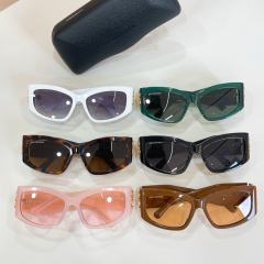 BLCG Gold BB Logo Black Cat Eye Sunglasses