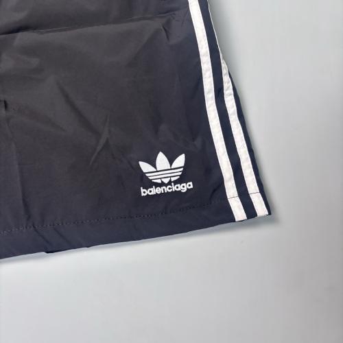 1:1 Quality BLCG Vertical George V Address Logo Black Sweat Shorts