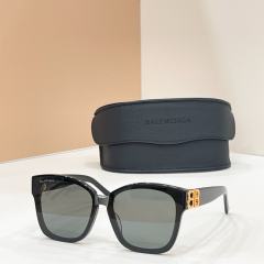 BLCG Gold BB Logo Oversized Square Black Sunglasses