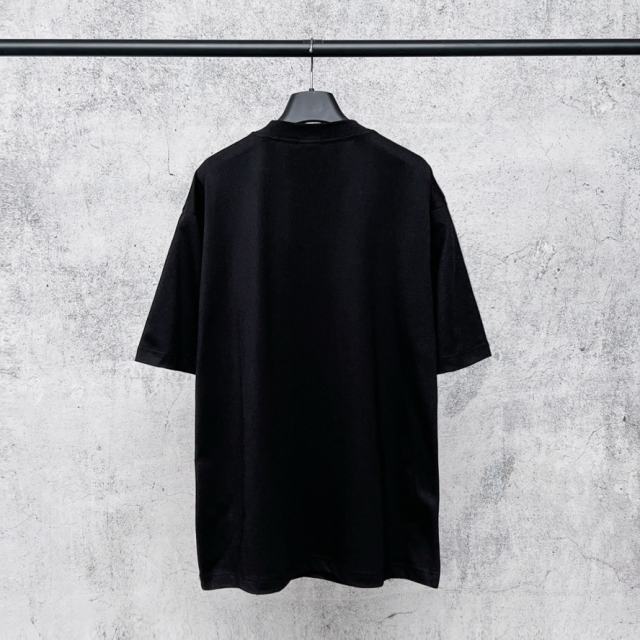 BLCG Pink Drip Paint Logo Black Oversized Tee