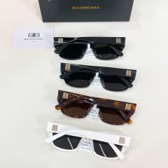 BLCG BB Black Thick Cat Eye Sunglasses