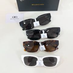 BLCG BB Black Thick Cat Eye Sunglasses