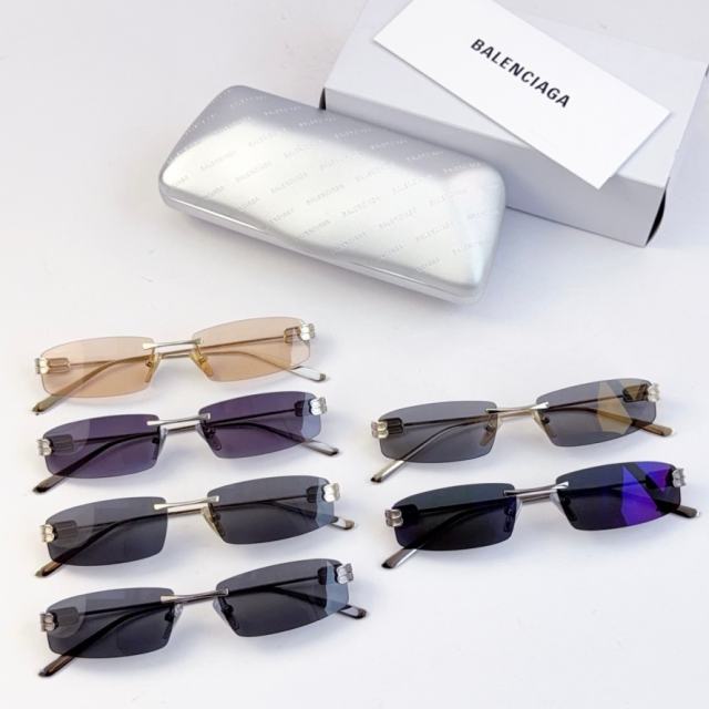BLCG Stack BB Rimless Mini Rectangle Sunglasses