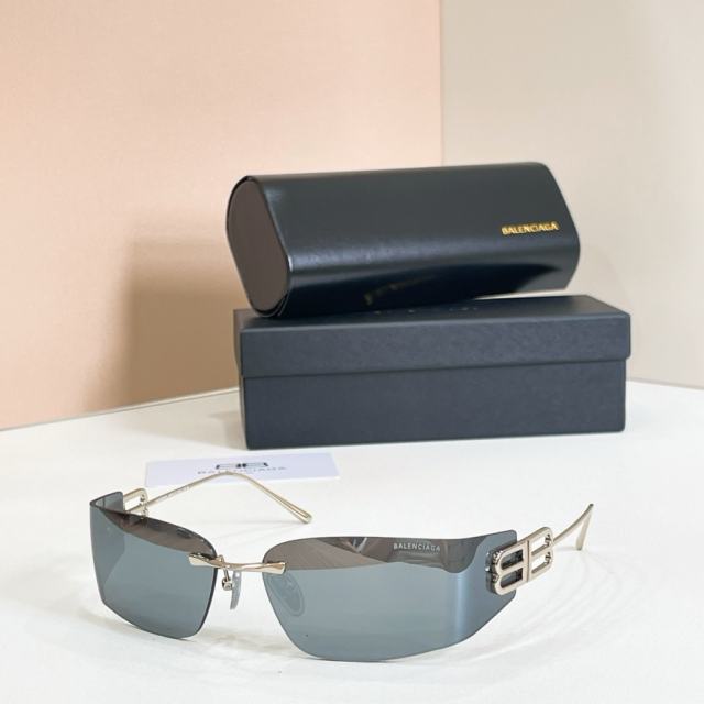 BLCG BB Rimless Wrap Smoke Sunglasses