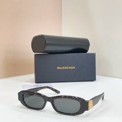 BLCG BB Logo Black Oval Retro Sunglasses
