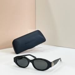 BLCG BB Logo Black Oval Retro Sunglasses