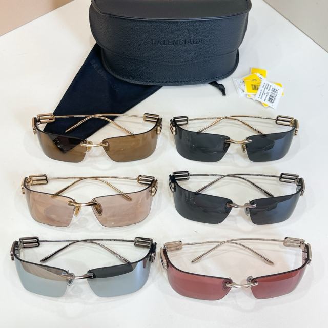 BLCG BB Rimless Wrap Mirror Sunglasses