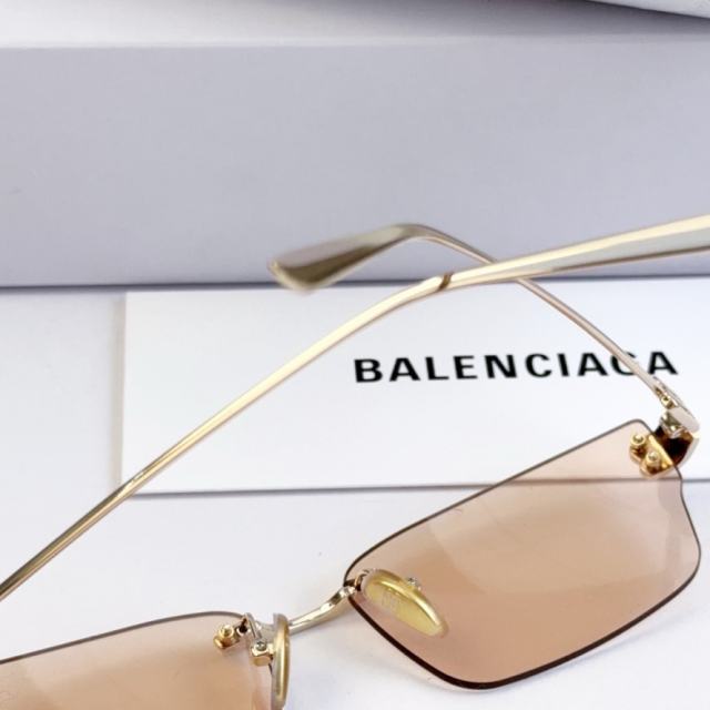 BLCG Stack BB Rimless Gradient Purple Rectangle Sunglasses