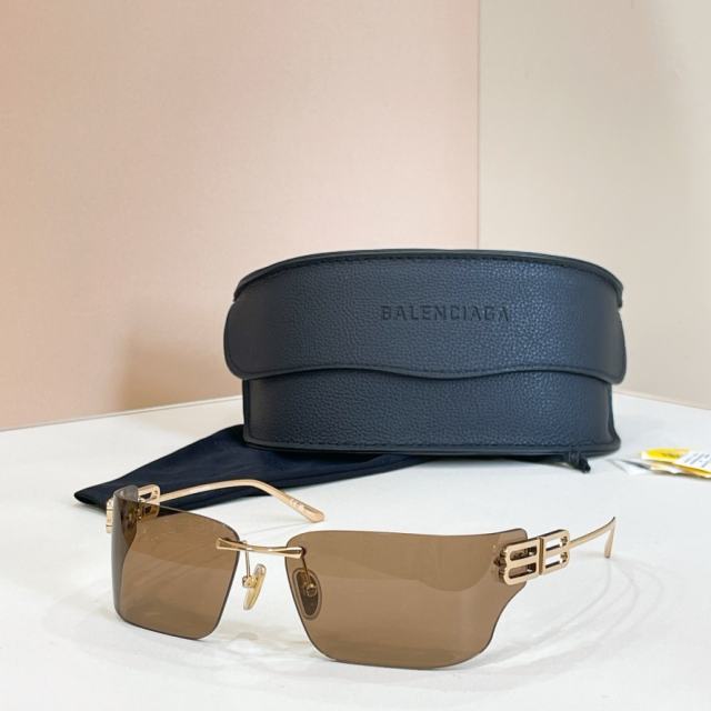 BLCG BB Rimless Wrap Mirror Sunglasses