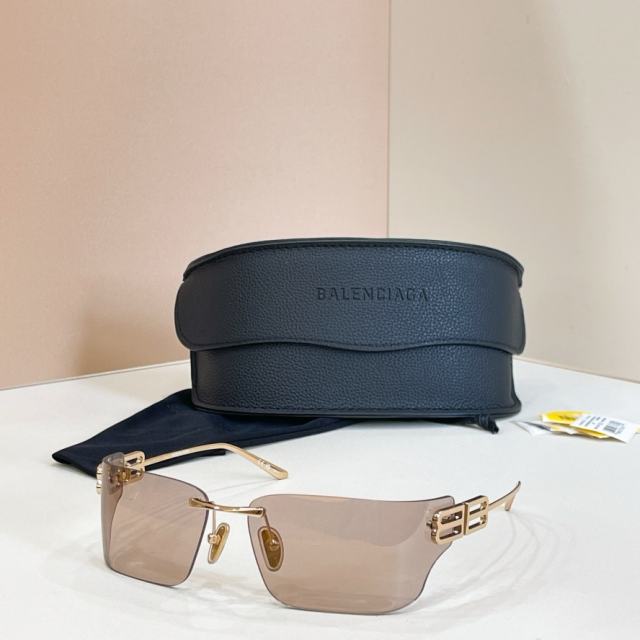 BLCG BB Rimless Wrap Mirror Sunglasses