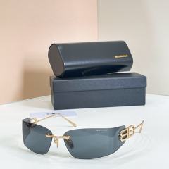 BLCG BB Rimless Wrap Smoke Sunglasses