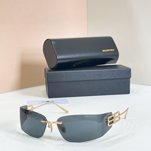 BLCG BB Rimless Wrap Smoke Sunglasses