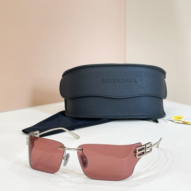 BLCG BB Rimless Wrap Mirror Sunglasses