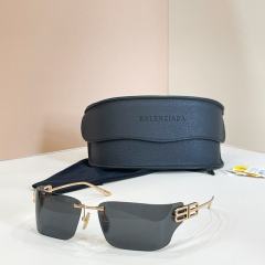 BLCG BB Rimless Wrap Mirror Sunglasses