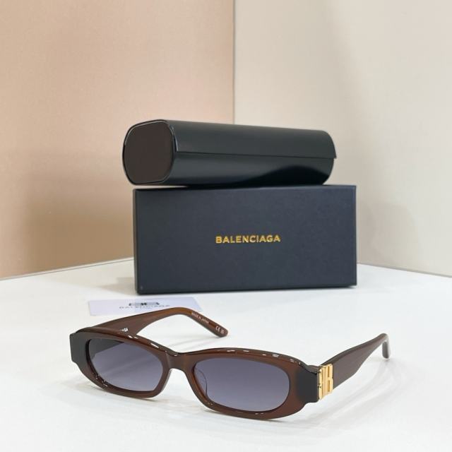 BLCG BB Logo Black Oval Retro Sunglasses
