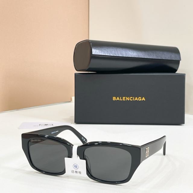 BLCG BB Black Thick Cat Eye Sunglasses