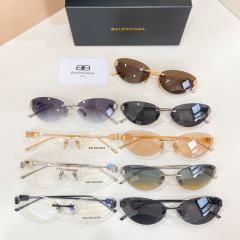 BLCG BB Rimless Oval Gradient Sunglasses