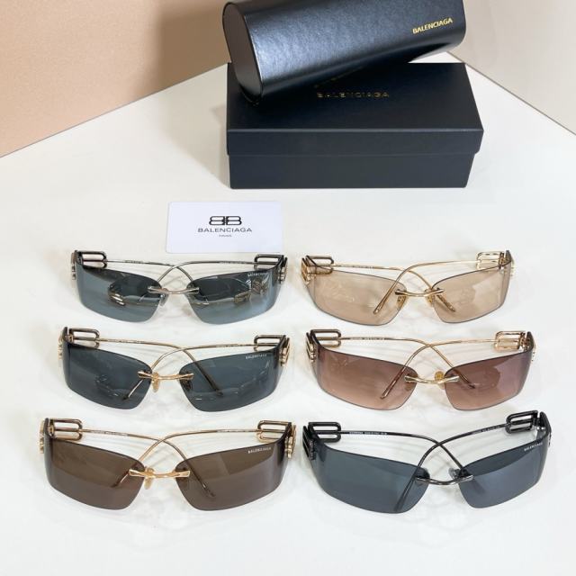 BLCG BB Rimless Wrap Smoke Sunglasses