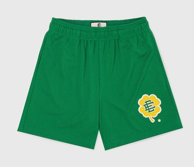 [Buy 3 Get 1 FREE] Eric Emanuel Flower EE Shorts (Green/Navy Blue)
