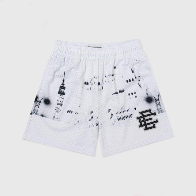 [Buy 3 Get 1 FREE] EE Eric Emanuel Urban Night Scenery Shorts Black & White