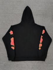 [On Sale] 1:1 Top Quality Black Red Outline Bubble Star Foam Print Pullover Hoodie