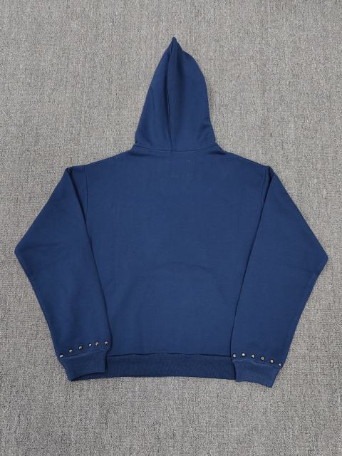 [On Sale] 1:1 Top Quality Navy Blue Full Metal Studs Pullover Hoodie