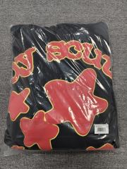 [On Sale] 1:1 Top Quality Black Red Outline Bubble Star Foam Print Pullover Hoodie