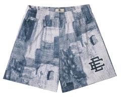 [Buy 3 Get 1 FREE] Eric Emanuel EE Shorts Oil Painting Blue Pink